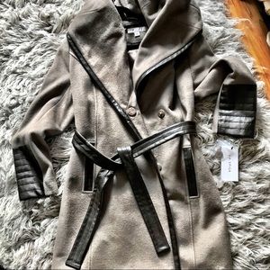 NEW w/tags! Via Spiga Shawl Collar Belted Coat